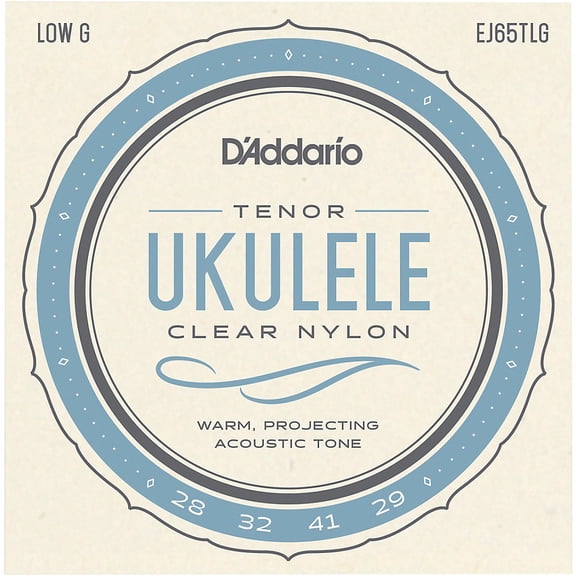 D'Addario EJ65TLG Pro-Arte Custom Extruded Tenor Low G Nylon Ukulele Strings