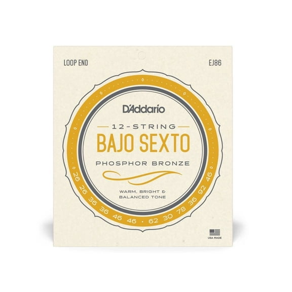 D'Addario Bajo Sexto 12-String Set