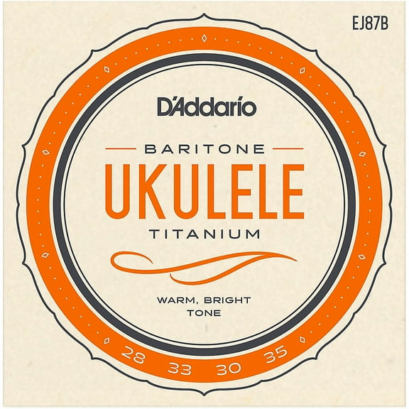 D'Addario EJ87B Titanium Ukulele Strings, Baritone