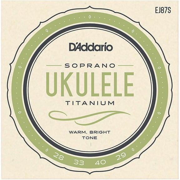 D'Addario EJ87S Titanium Ukulele Strings, Soprano