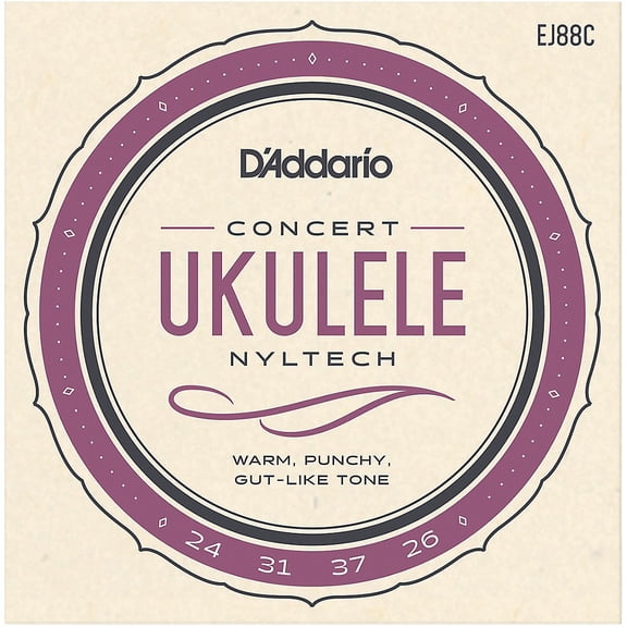 D'Addario EJ88C Nyltech Ukulele Strings, Concert