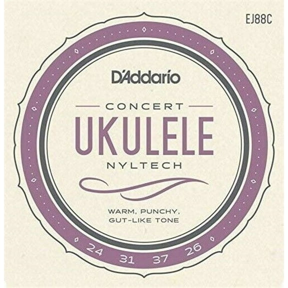 D'Addario EJ88C Nyltech Ukulele Strings, Concert