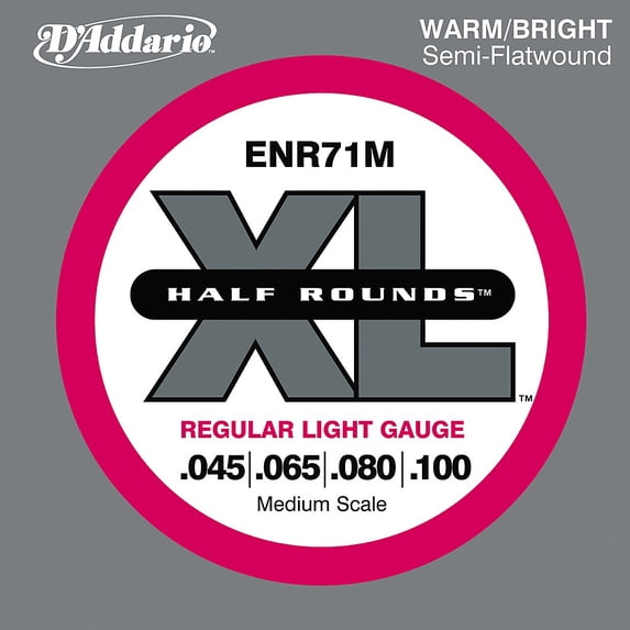 D'Addario ENR71M Half Rounds Light Bass Strings