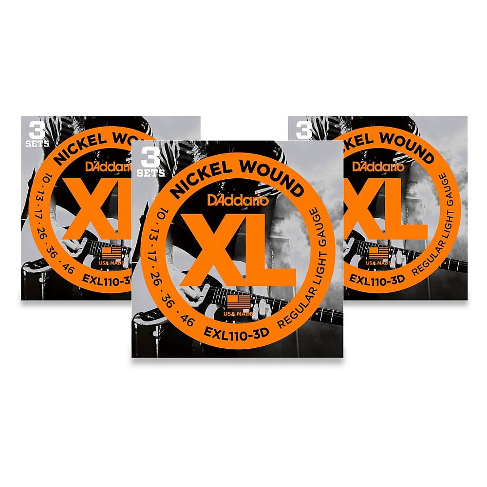 D'Addario EXL110 Nickel Light Electric Guitar Strings - 9 Sets