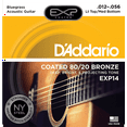 thumbnail image 1 of D'Addario EXP14 Coated 80/20 Bronze Acoustic Guitar Strings, Bluegrass, 1 of 3