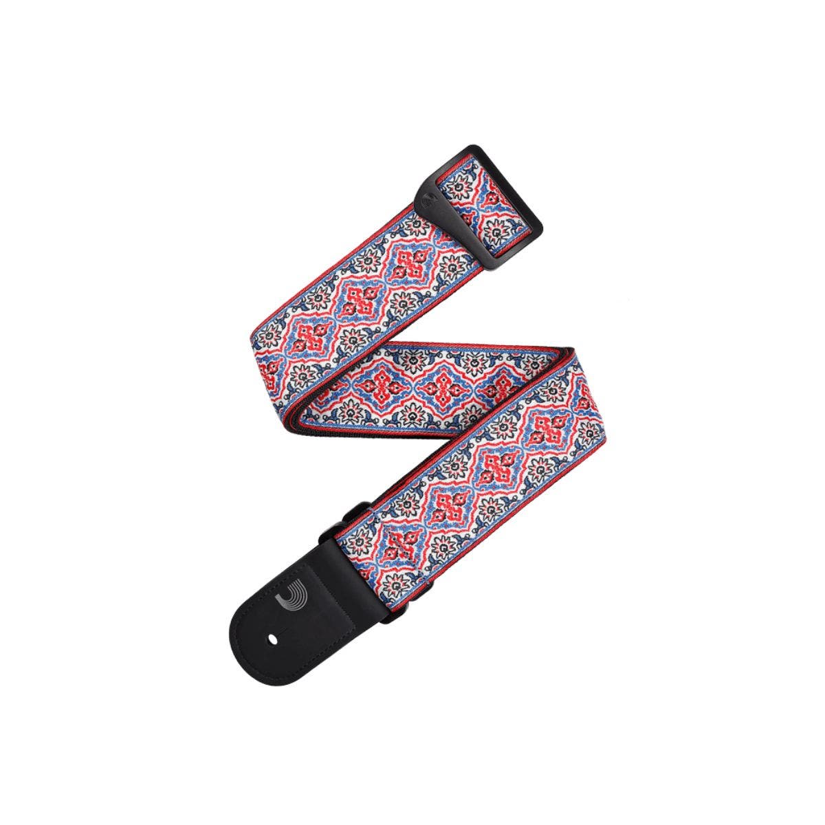 D'Addario Eco-Comfort Persian Woven Guitar Strap, White