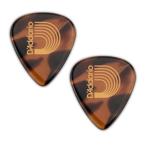 D'Addario Guitar Pick - Casein - 351 Shape Shell 2.0mm -Two Picks