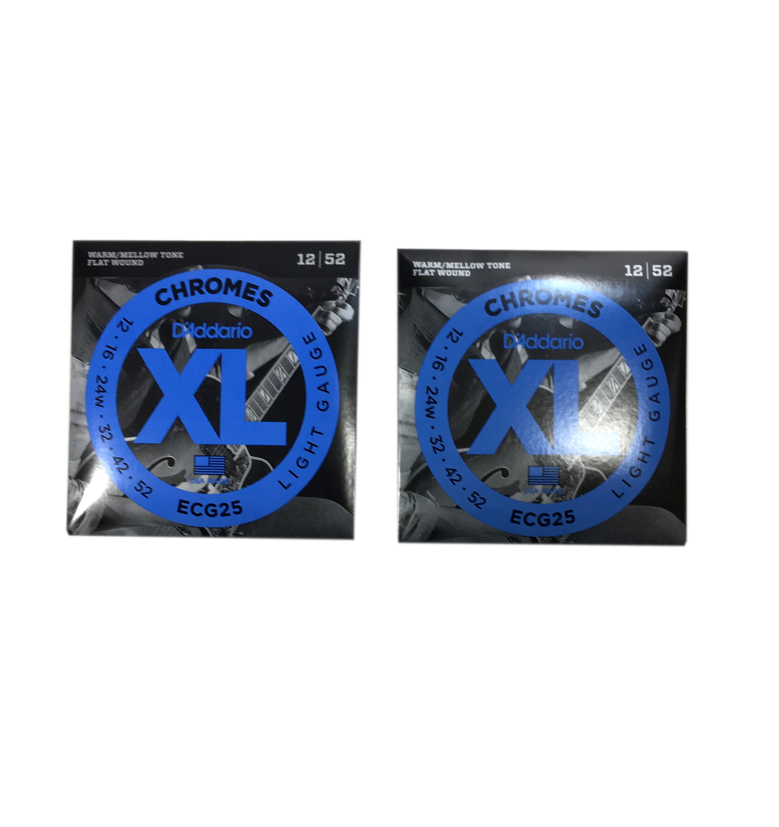 D'Addario Guitar Strings 2-Pack ECG25 Electric Chromes Light