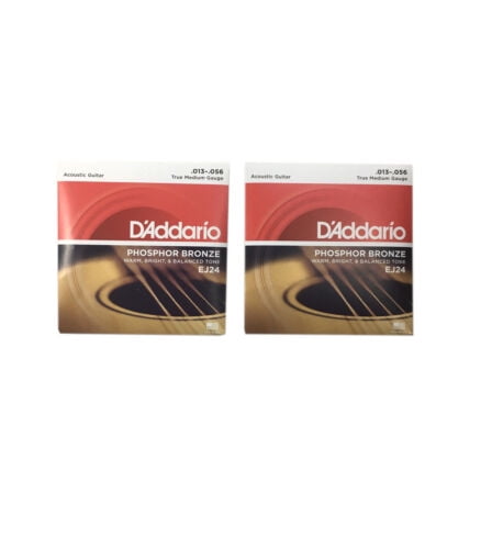 D'Addario Guitar Strings 2-Pack EJ24 Acoustic DADGAD Tuning .013-.056