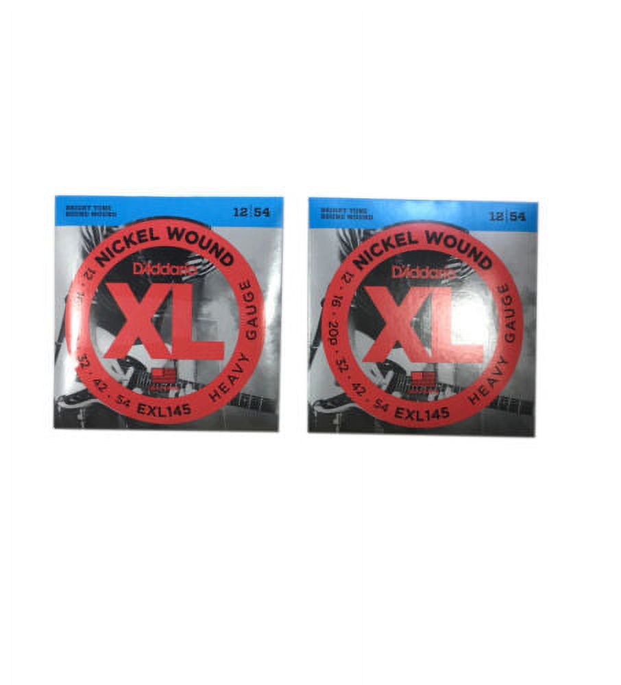 D'Addario Guitar Strings 2-Pack Electric EXL145 Medium Top/Heavy Bottom 12-54