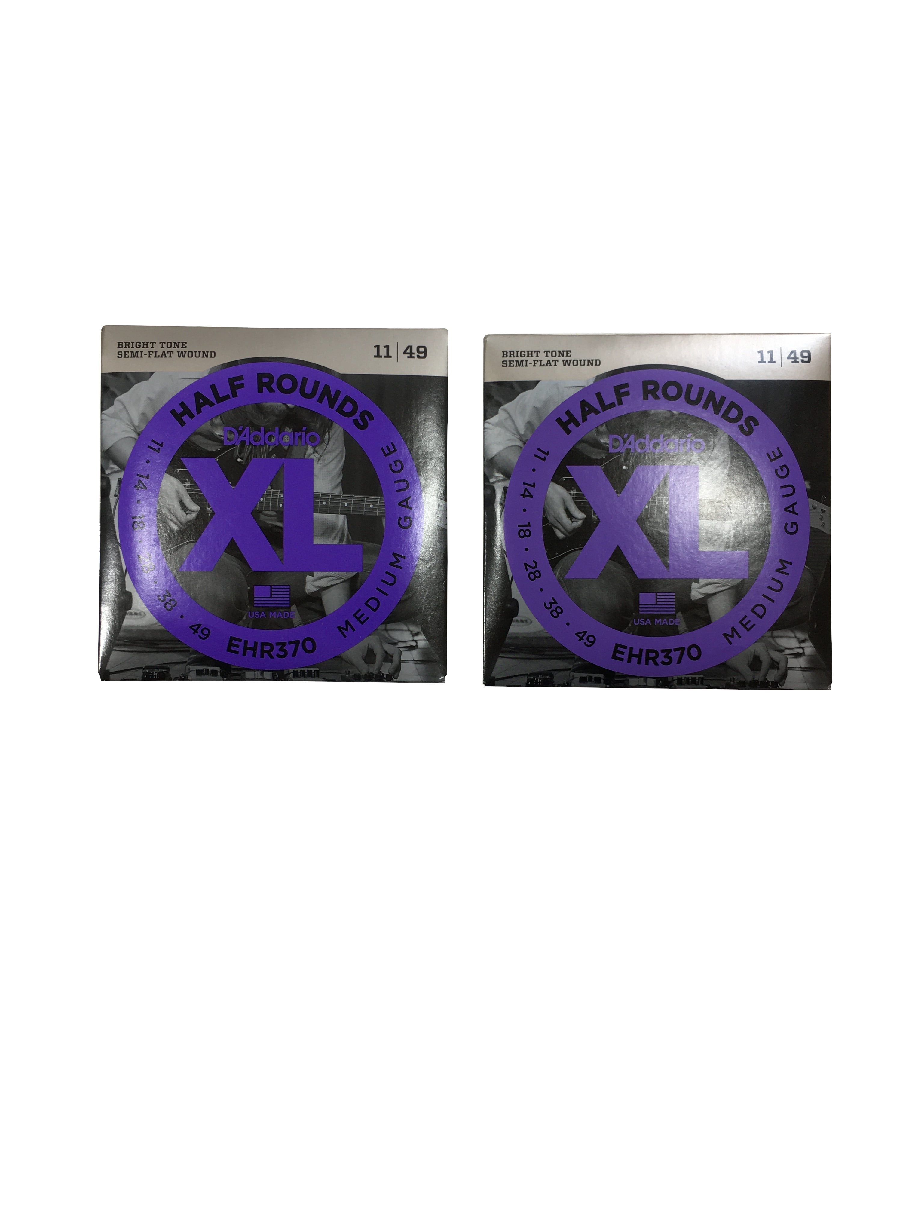 D'Addario Guitar Strings - 2 Pack - Half Rounds Electric Medium