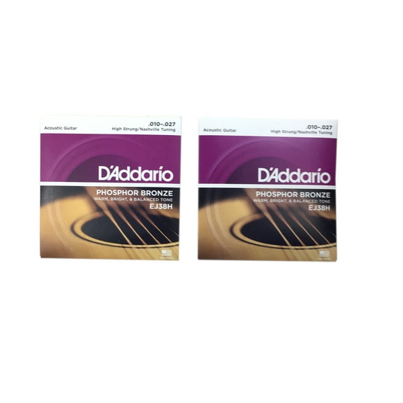D'Addario Guitar Strings 2-Packs  EJ-38H  Phosphor Bronze  EJ38H