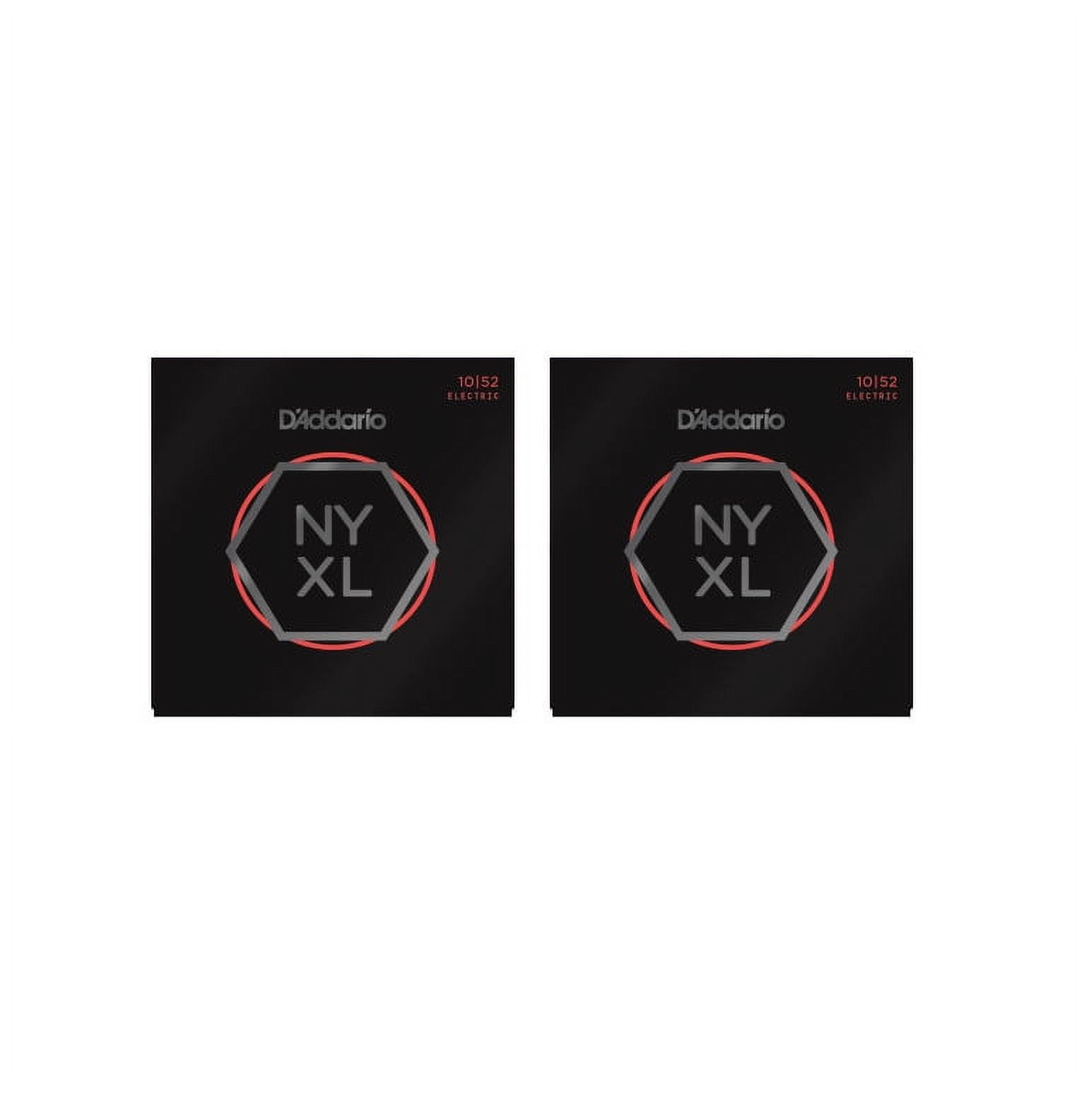 D'Addario Guitar Strings 2 pack NYXL 1052 Electric Light-Heavy Gauge 10-52