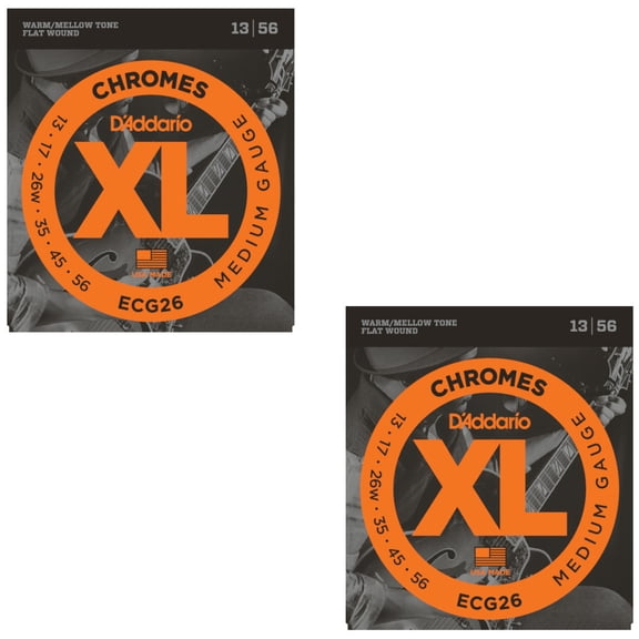 D'Addario Guitar Strings 3 pack ECG26 Chromes Medium