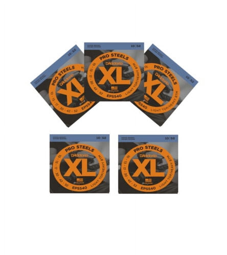 D'Addario Guitar Strings 5 Pack Electric Pro Steels EPS540 Light - Heavy