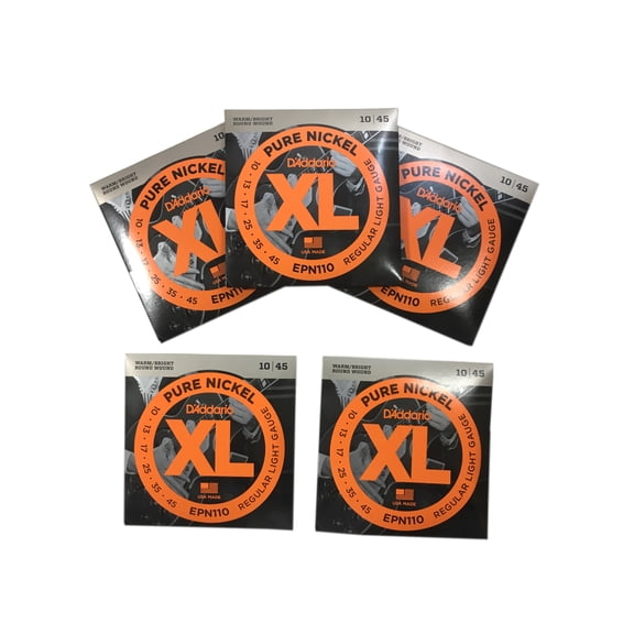D'Addario Guitar Strings 5-Pack Pure Nickel EPN110 Electric Light