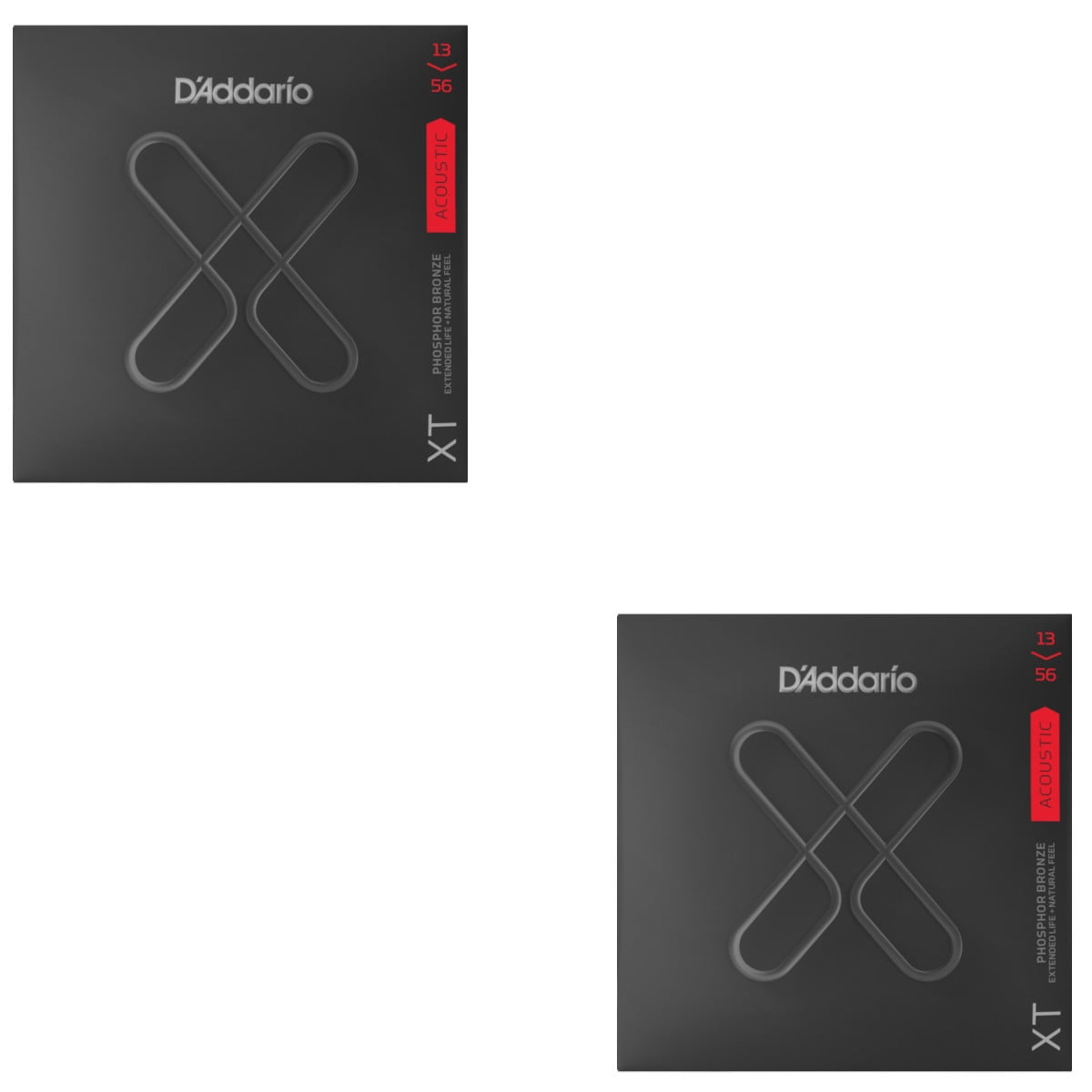 D'Addario Guitar Strings Extended Life Phosphor Bronze Light 12-56