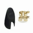 thumbnail image 1 of D'Addario H-Ligature & Cap, Tenor Saxophone (Hard Rubber Mouthpieces), Gold, 1 of 3
