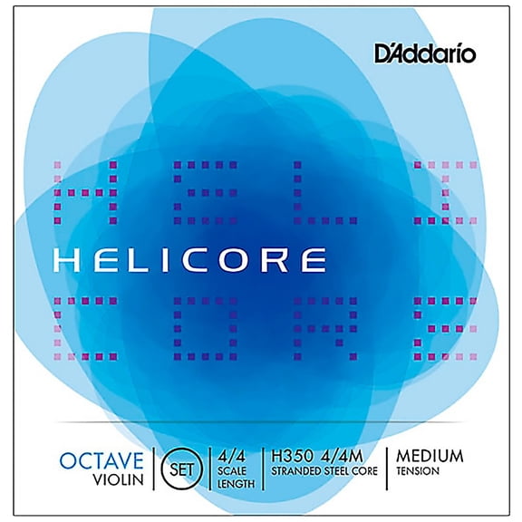D'Addario Helicore Octave Violin Set - H350 4/4 Size, Medium