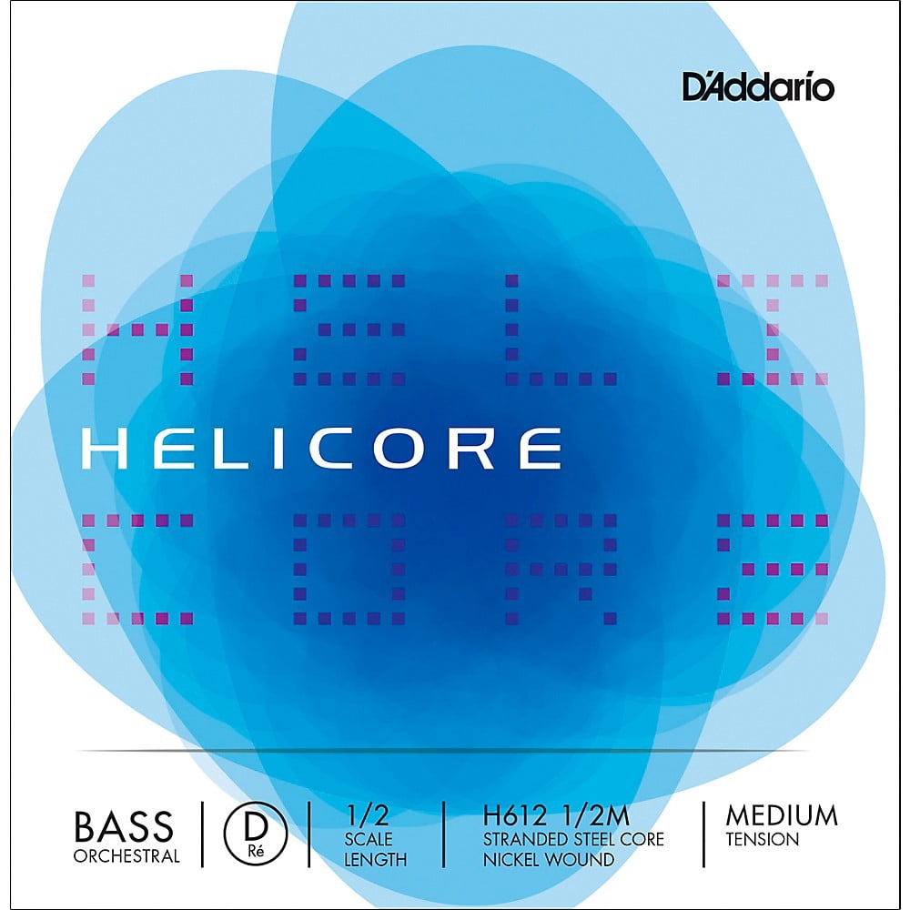 D'Addario Helicore Orchestral Series Double Bass D String 1/2 Size