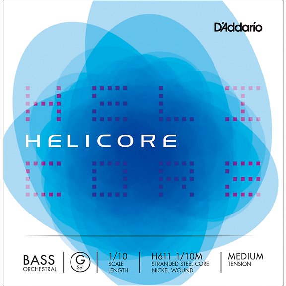 D'Addario Helicore Orchestral Series Double Bass G String 1/10 Size