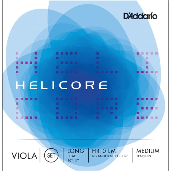D'Addario Helicore Viola String Set, Long Scale, Medium Tension