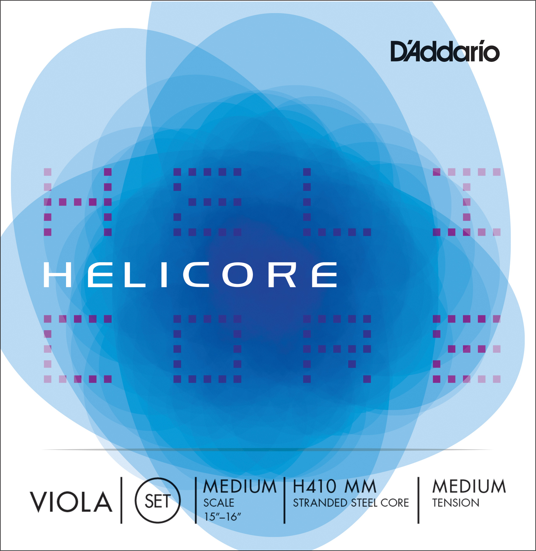 D'Addario Helicore Viola String Set, Medium Scale, Medium Tension