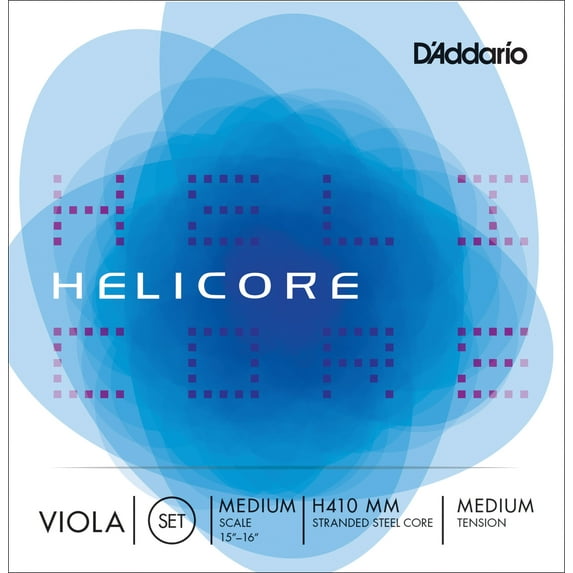 D'Addario Helicore Viola String Set, Medium Scale, Medium Tension