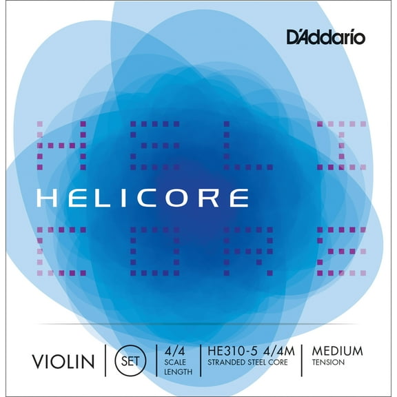 D'Addario Helicore Violin 5-String Set, 4/4 Scale, Medium Tension