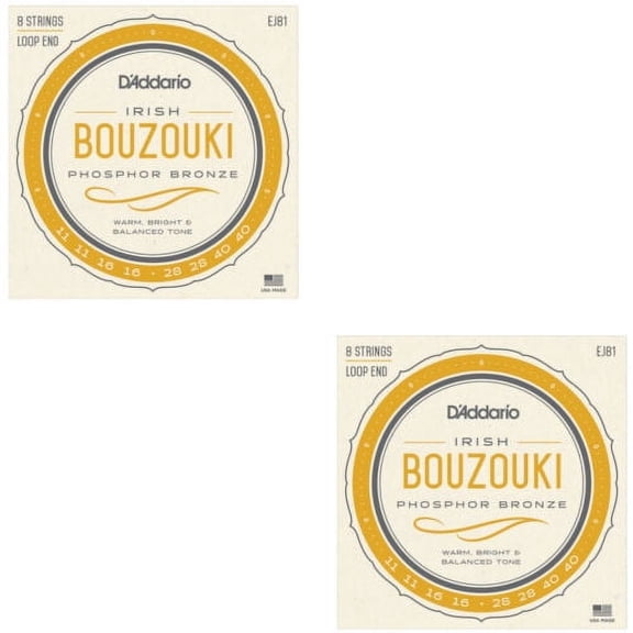 D'Addario Irish Bouzouki Strings 2-Pack EJ81 GDAD tuning