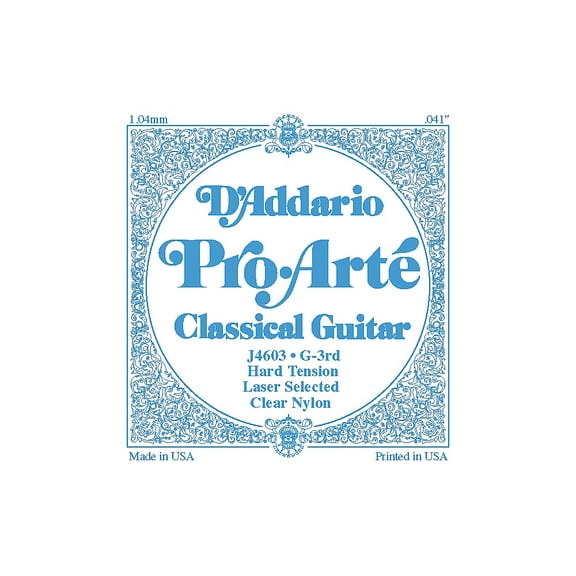 D'Addario J46 G-3 Pro-Arte Clear Hard Single Classical Guitar String
