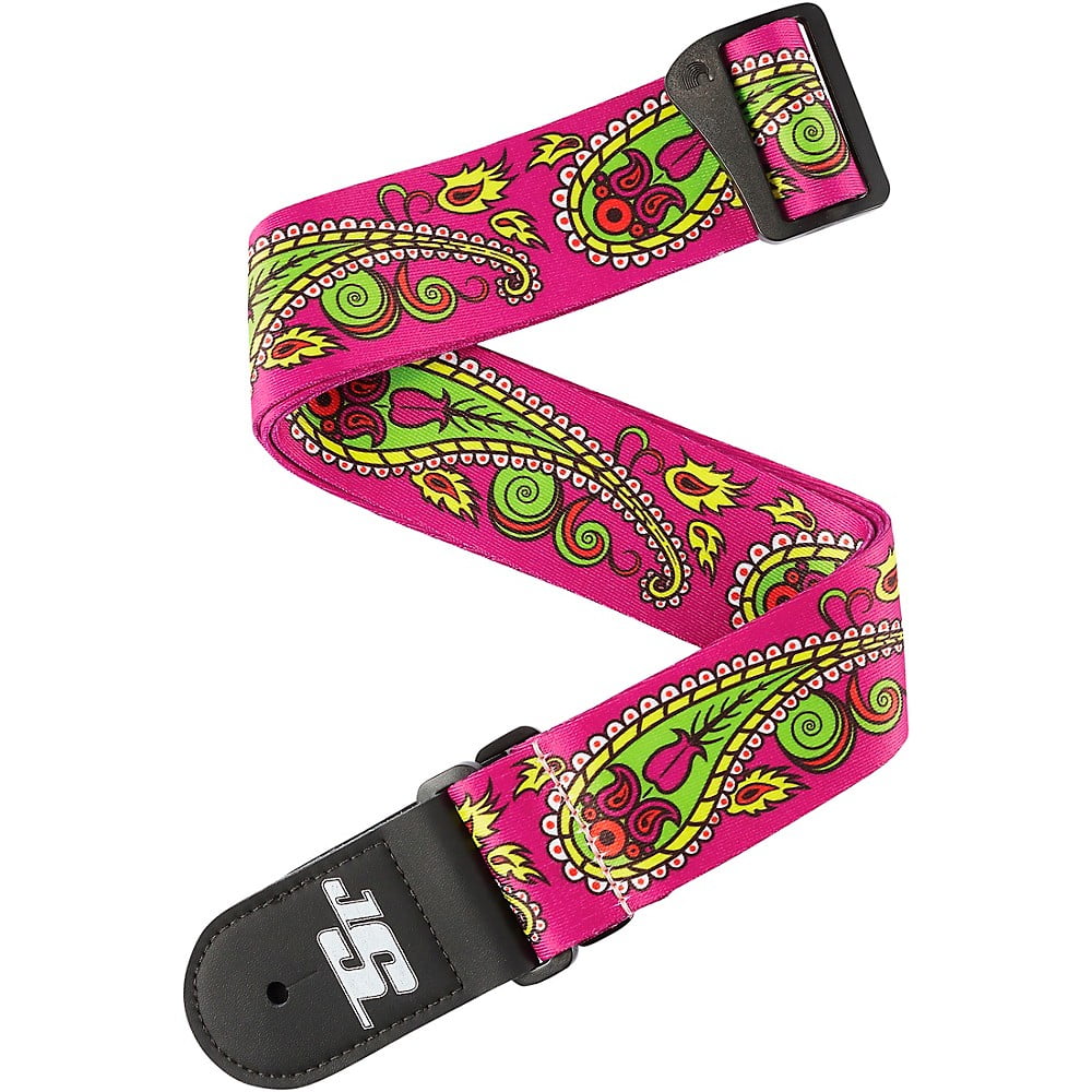 D'Addario Joe Satriani Guitar Strap, Paisley Purple