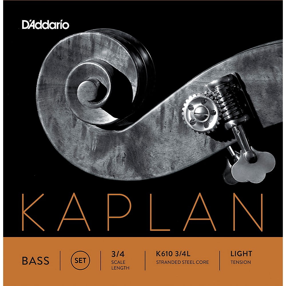 D'Addario Kaplan Series Double Bass String Set 3/4 Size Light