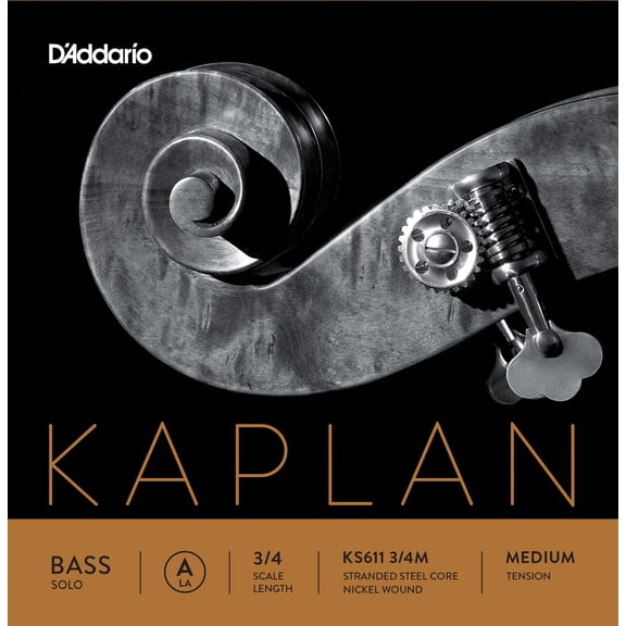 D'Addario Kaplan Solo Double Bass A String, 3/4 Scale, Medium