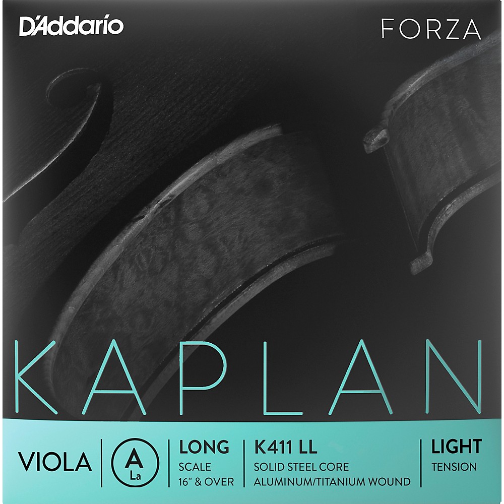 D'Addario Kaplan Viola Single A String, Long Scale, Light Tension