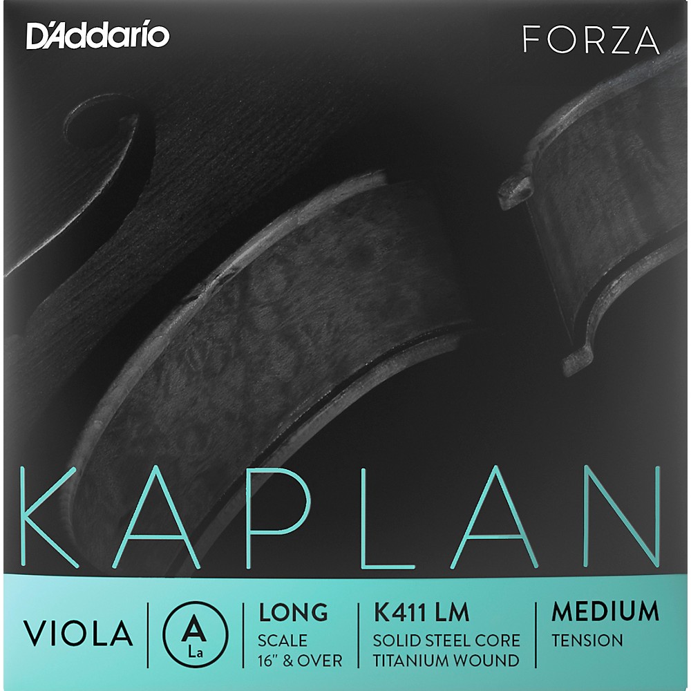 D'Addario Kaplan Viola Single A String, Long Scale, Medium Tension