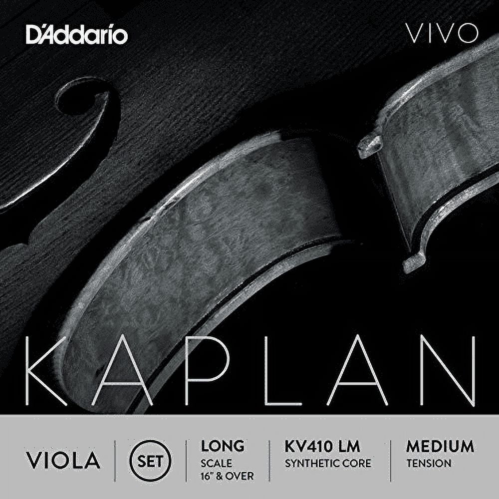 D'Addario Kaplan Vivo Viola String Set | Long Scale | Medium Tension