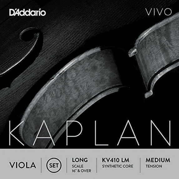 D'Addario Kaplan Vivo Viola String Set | Long Scale | Medium Tension