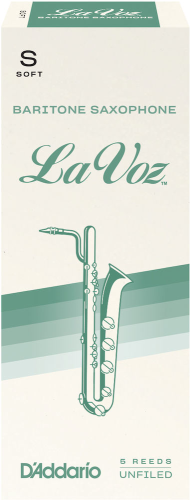D'Addario La Voz Baritone Saxophone Reeds 5-Pack (Soft)