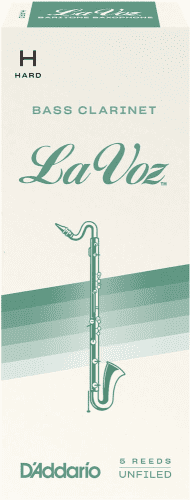 D'Addario La Voz Bass Clarinet Reeds 5-Pack (Hard)