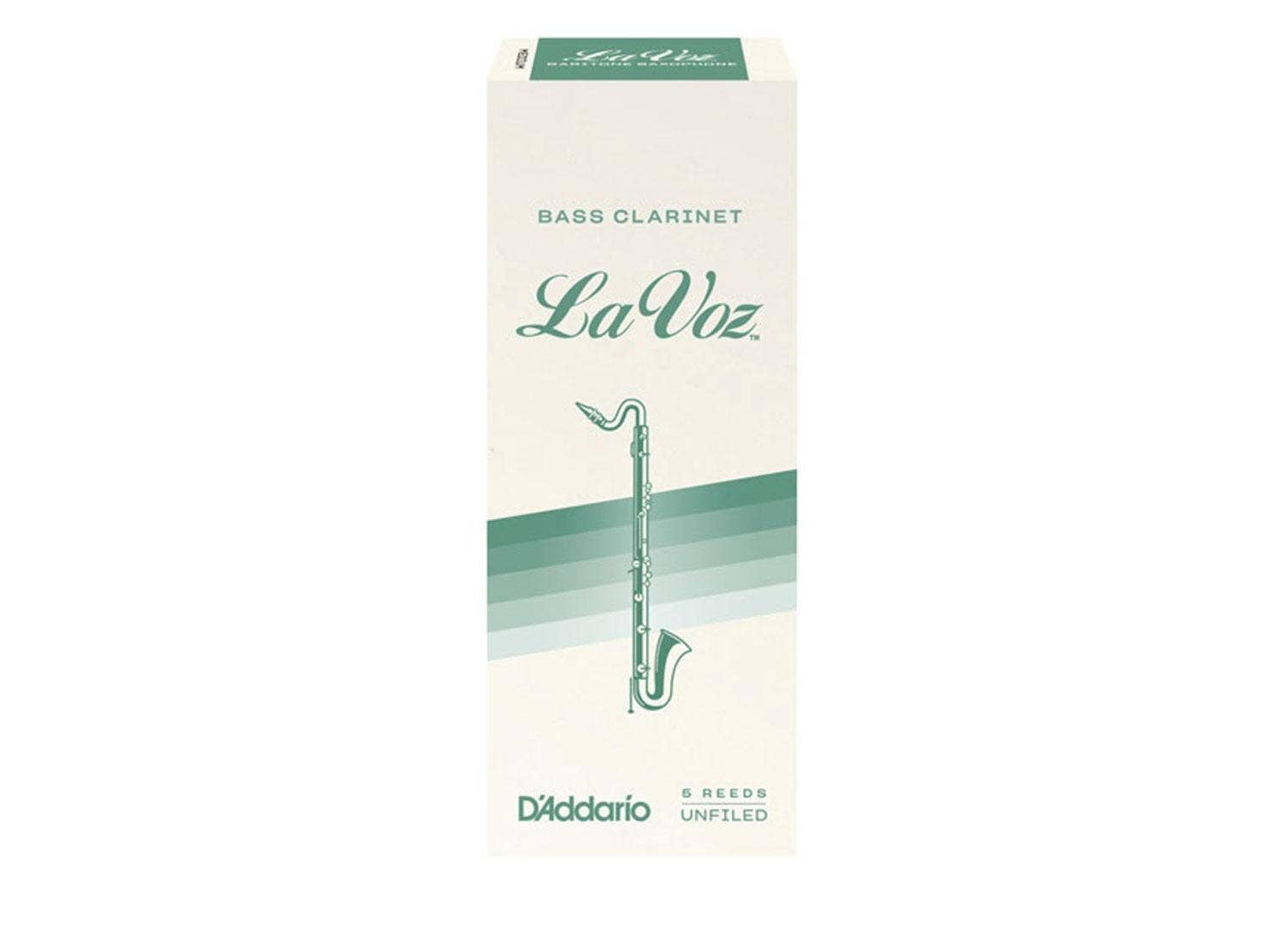 La Voz Bass Clarinet Reeds - 5 Per Box
