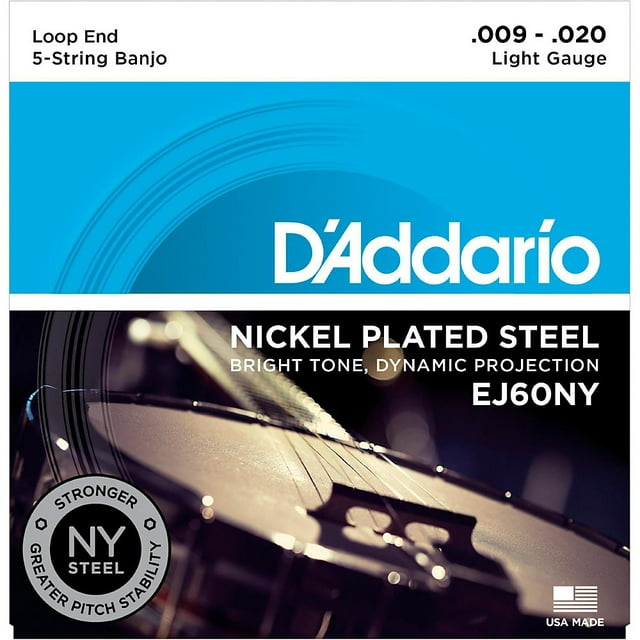 D'Addario Light Banjo Strings (9-20)