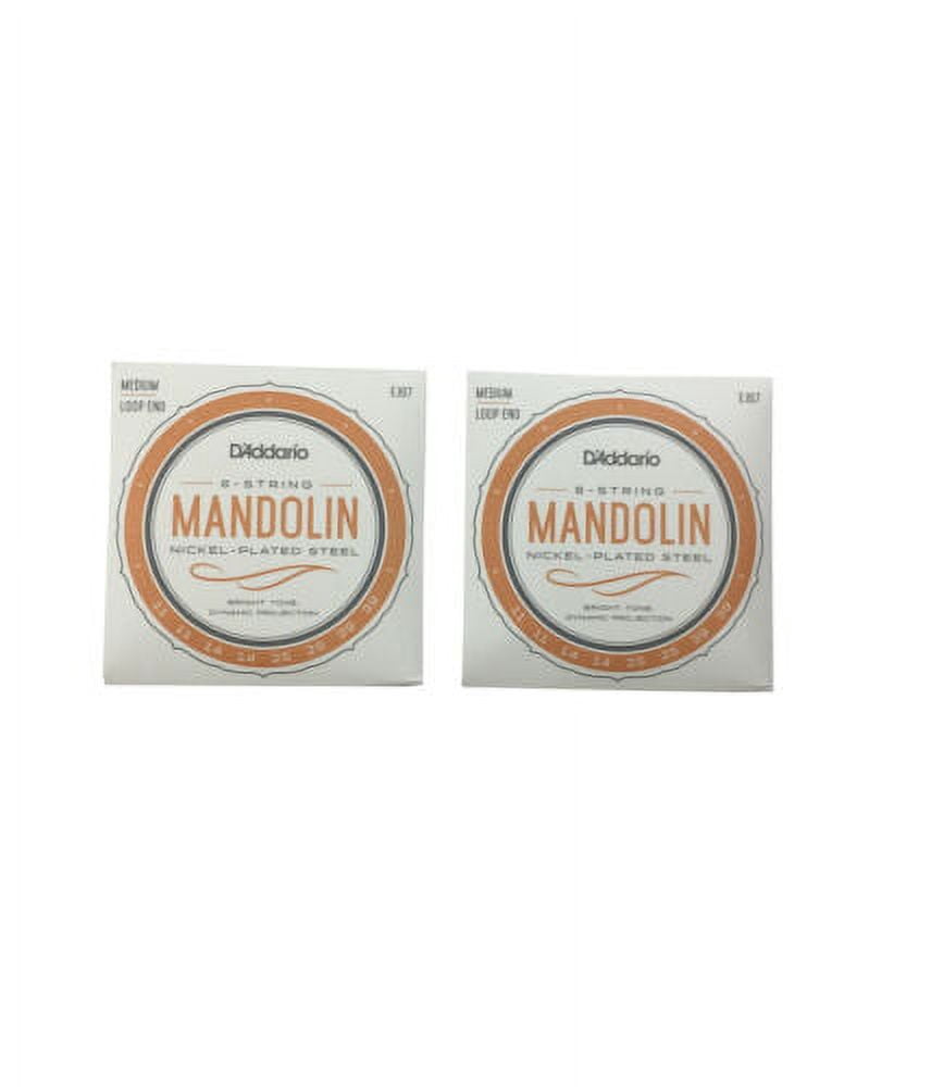 D'Addario Mandolin Strings 2 Pack EJ67 Medium Loop End - Walmart.com