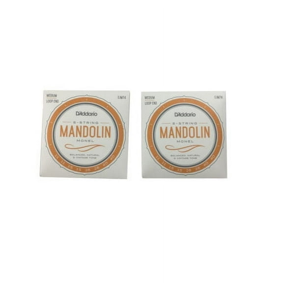 D'Addario Mandolin Strings 2-Sets Loop End Monel EJM74 11-40