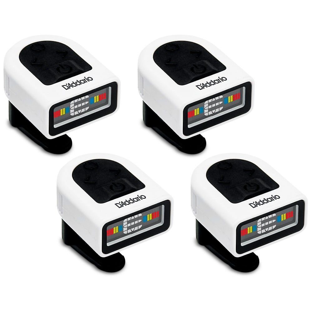D'Addario NS Micro Headstock White Tuner 4 Pack