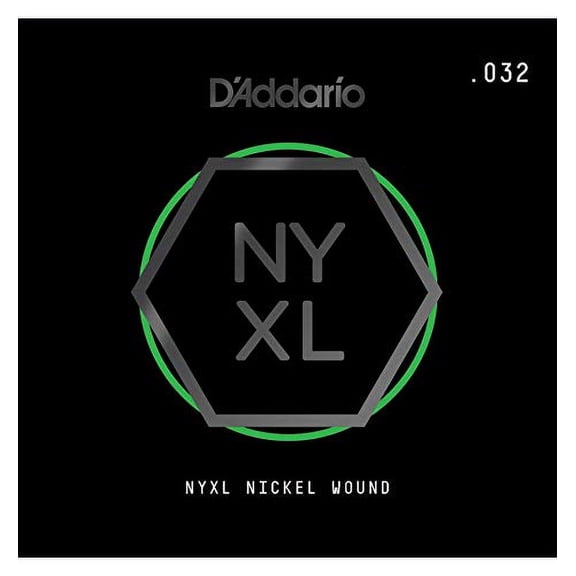 D'Addario NYXL Nickel Wound Electric Guitar Single String, .032