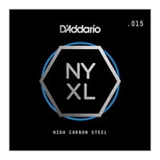 DAddario NYXL Single Plain Carbon Steel Guitar String | .015
