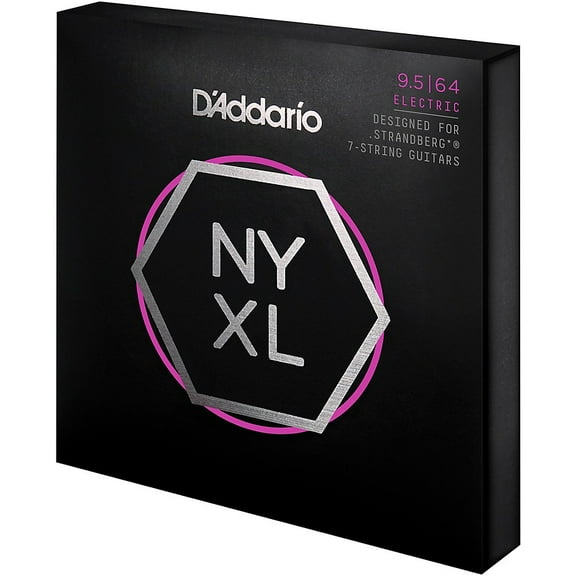 D'Addario NYXL09564SB, Nickel Wound, Strandberg 7-String, Super Light Plus, 095-64