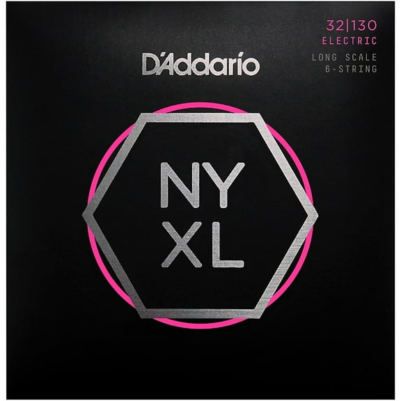 D'Addario NYXL32130 Gauge 6-String Long Scale Electric Bass Strings