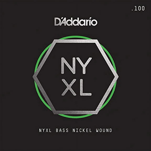 D'Addario NYXLB100, NYXL Nickel Wound Bass Guitar Single String Long Scale, .100